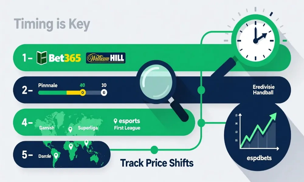 Cinco m&eacute;todos probados para encontrar apuestas con valor - comparaci&oacute;n de cuotas, nichos, timing, ligas menores y movimientos