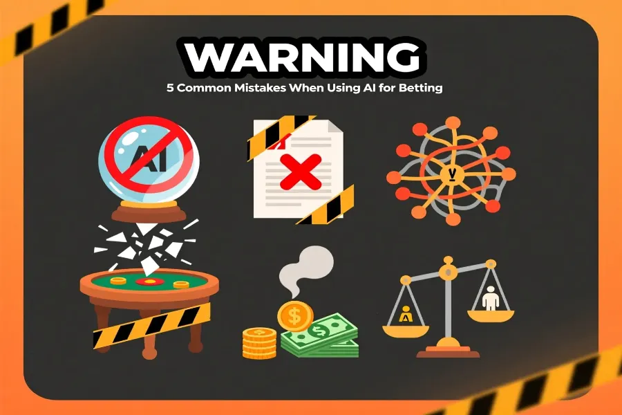Errores comunes al usar inteligencia artificial en apuestas - tratar IA como oráculo, no verificar datos, sobrecomplicar sistemas