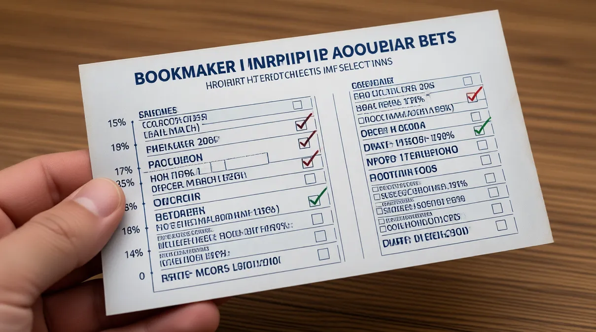 Boleto de apuestas mostrando múltiples selecciones deportivas