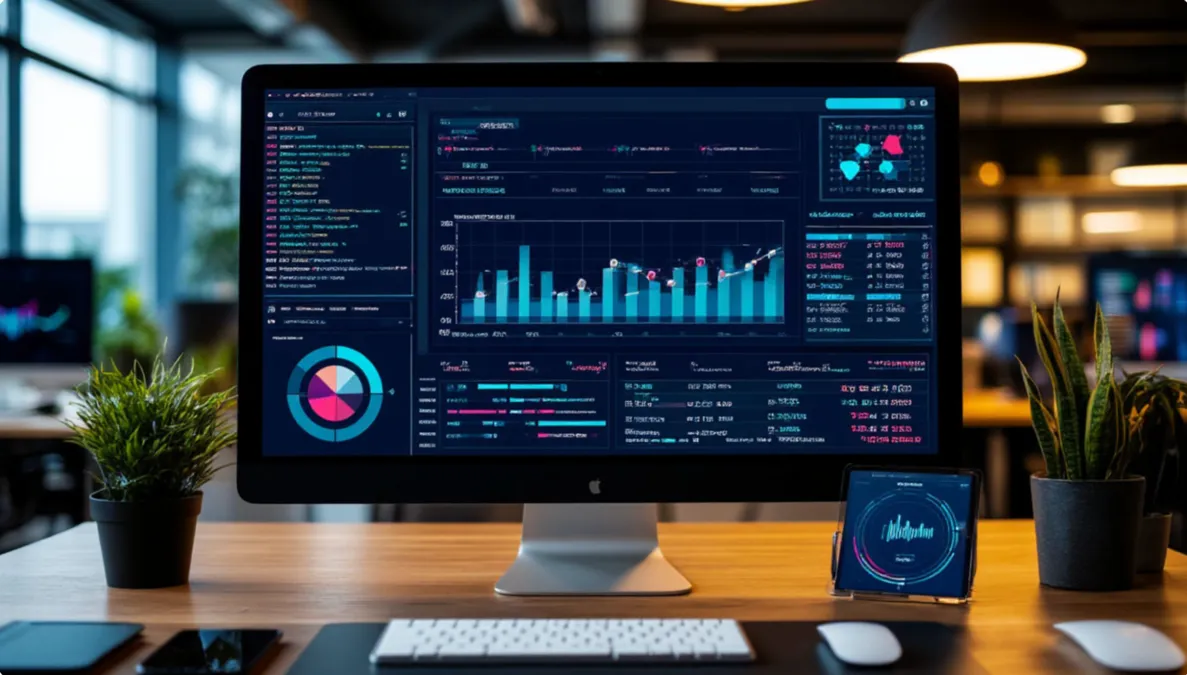 Pantalla de ordenador mostrando algoritmos y análisis de datos deportivos
