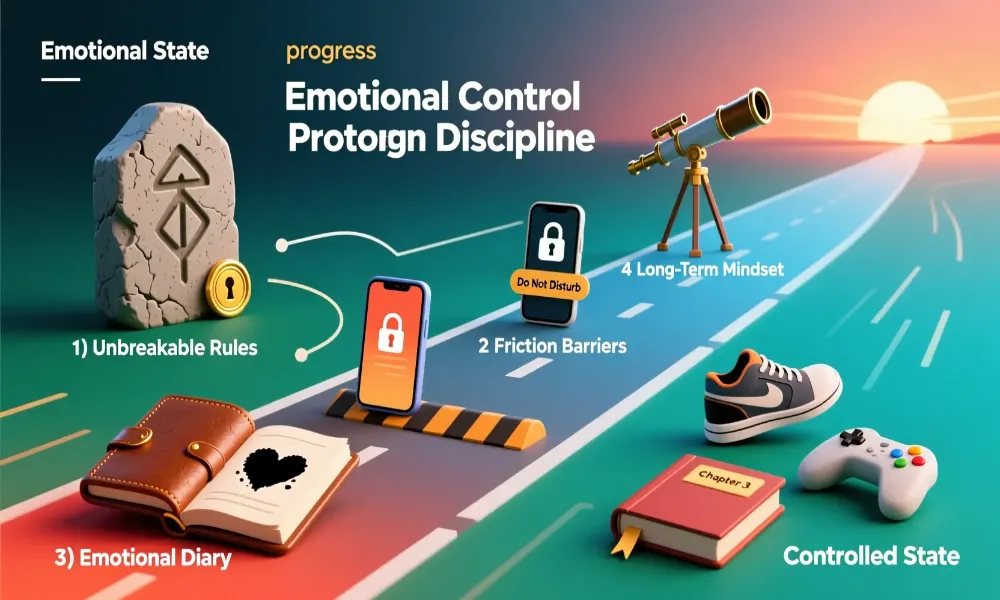 Protocolo de control emocional para apostadores - reglas inquebrantables, fricciones, diario emocional y mentalidad a largo plazo