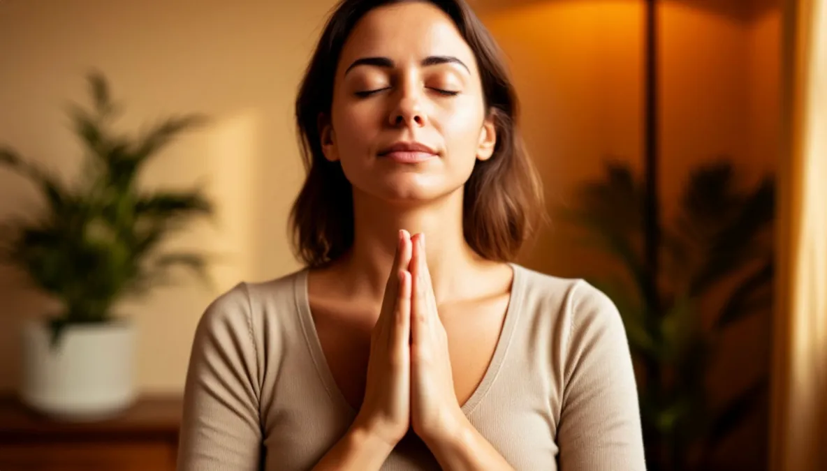 Persona practicando t&eacute;cnicas de respiraci&oacute;n y mindfulness para control emocional